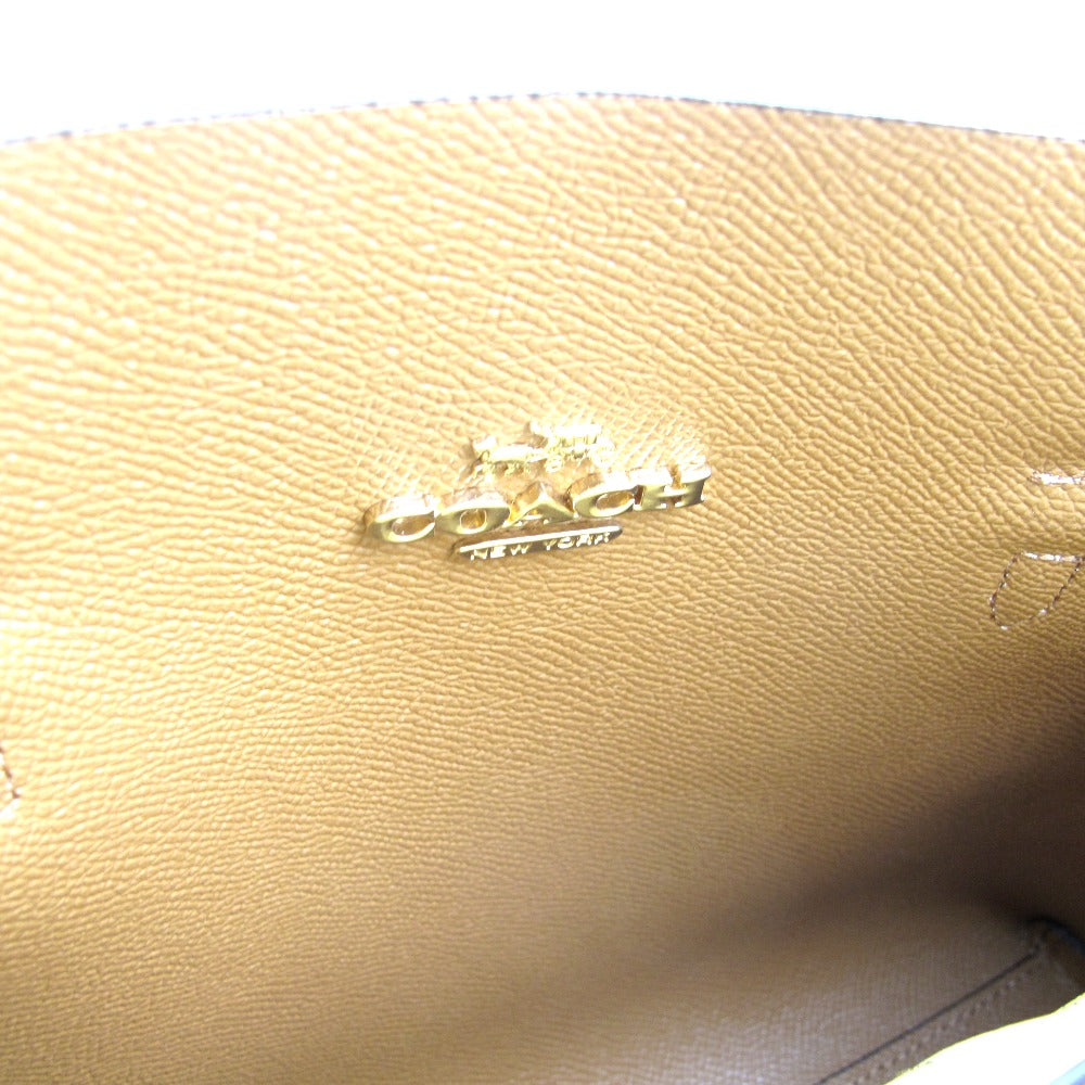 COACH コーチ ショルダーバッグ ハンドバッグ トートバッグ 2WAYバッグ 斜め掛け 正面ロゴ ホワイト レザー レディース C4084