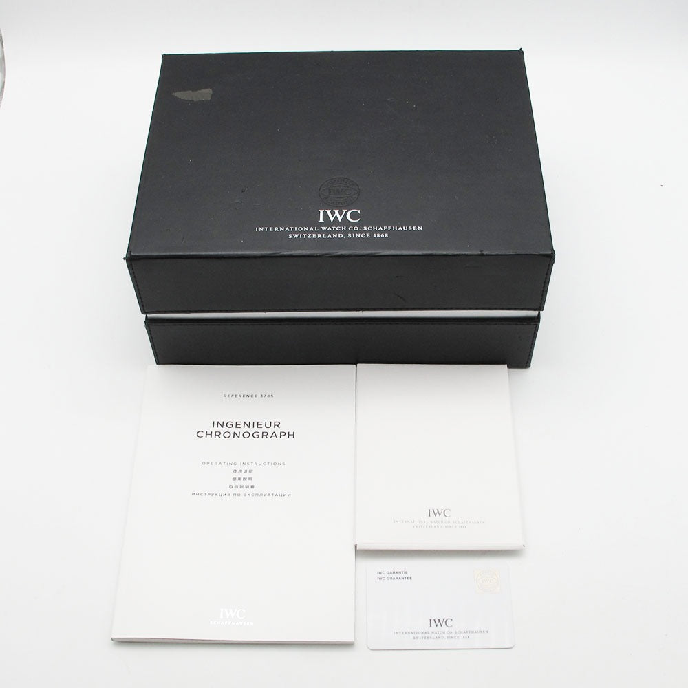 IWC SCHAFFHAUSEN アイダブリューシー シャフハウゼン 腕時計 インヂュニア クロノグラフ ジルバープファイル IW378505 自動巻き INGENIEUR