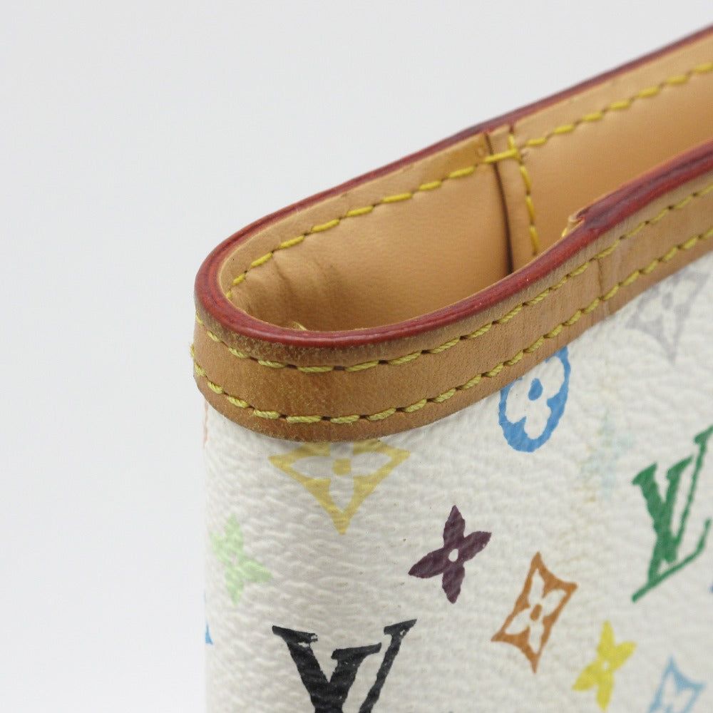LOUIS VUITTON ルイ・ヴィトン アジェンダPM モノグラムマルチカラー ブロン R20896 手帳カバー 6穴 システム手帳 PVC レザー ホワイト