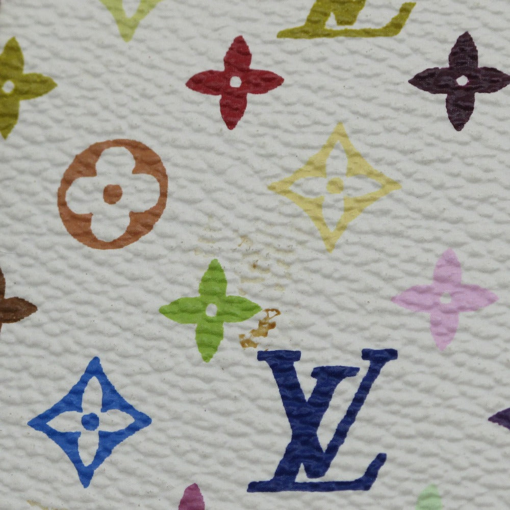 LOUIS VUITTON ルイ・ヴィトン アジェンダPM モノグラムマルチカラー ブロン R20896 手帳カバー 6穴 システム手帳 PVC レザー ホワイト