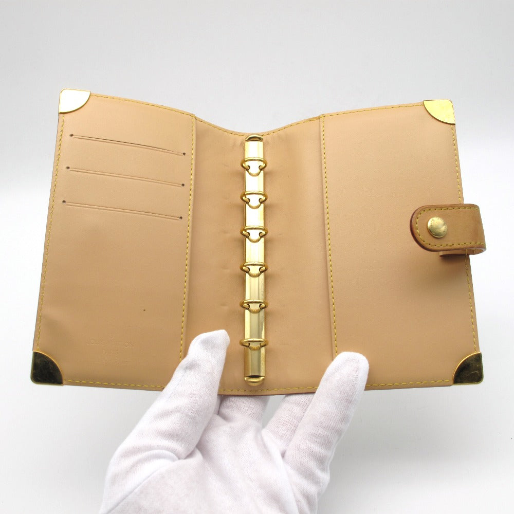 LOUIS VUITTON ルイ・ヴィトン アジェンダPM モノグラムマルチカラー ブロン R20896 手帳カバー 6穴 システム手帳 PVC レザー ホワイト