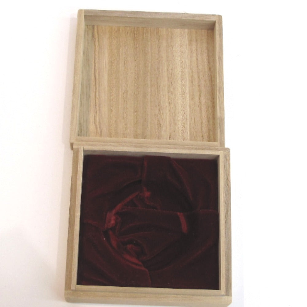 その他雑貨 本錫製 朱肉入れ 木箱入 未使用品