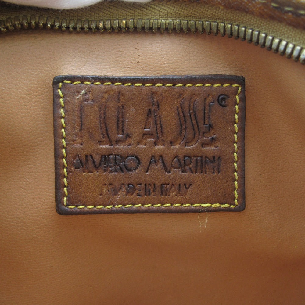 PRIMA CLASSE プリマクラッセ セカンドバッグ クラッチバッグ ポーチ 地図柄 PVC レザー キャメル 男女兼用