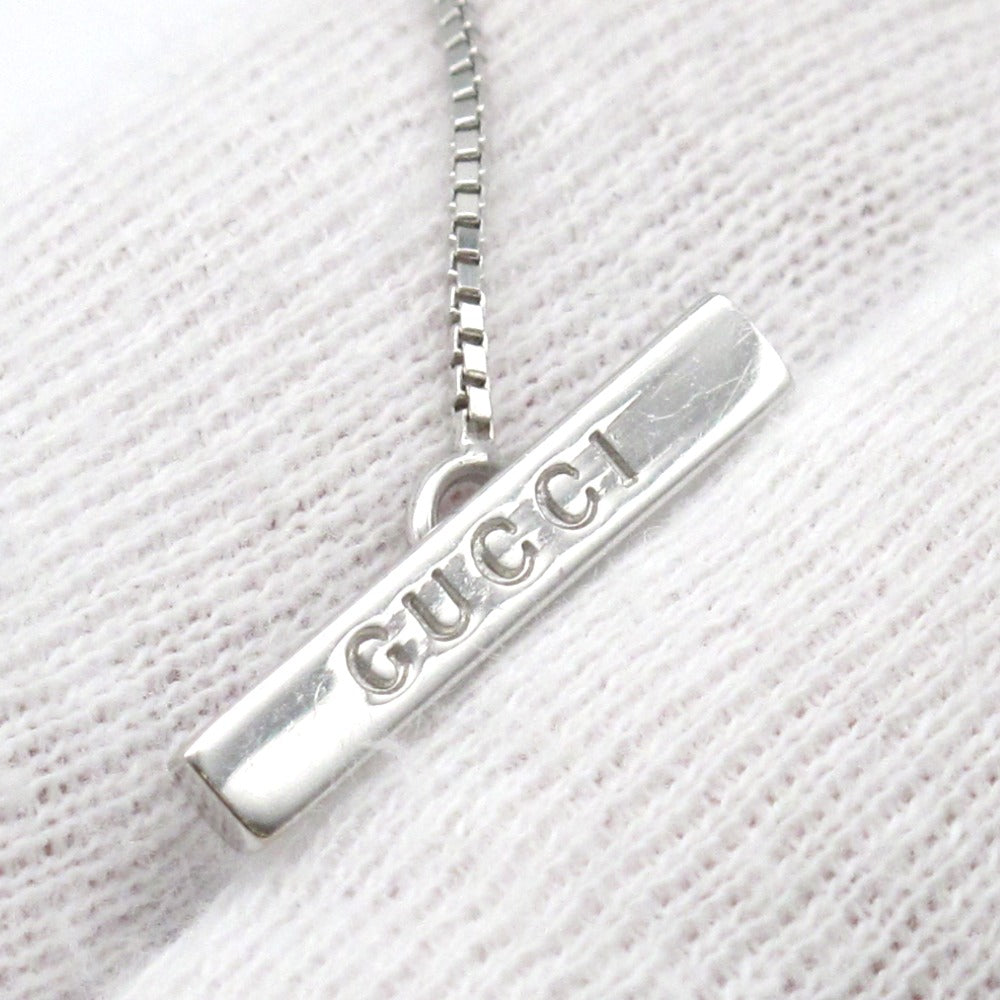GUCCI グッチ ブレスレット ラリアット ブレスレット K18WG 750 ホワイトゴールド ラリエット 2.8g 約17.5cm レディース ジュエリー アクセサリー 美品