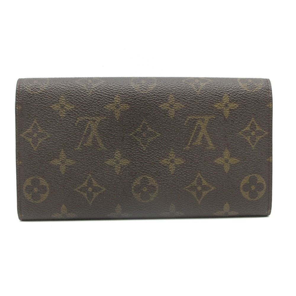 LOUIS VUITTON ルイ・ヴィトン 長財布 ポシェット ポルトモネクレディ ウォレット PVC レザー ブラウン モノグラム M61725
