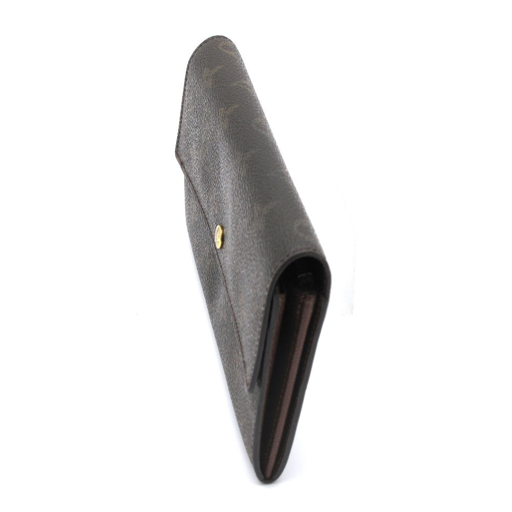 LOUIS VUITTON ルイ・ヴィトン 長財布 ポシェット ポルトモネクレディ ウォレット PVC レザー ブラウン モノグラム M61725
