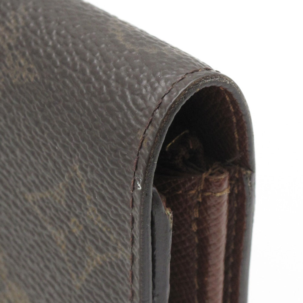 LOUIS VUITTON ルイ・ヴィトン 長財布 ポシェット ポルトモネクレディ ウォレット PVC レザー ブラウン モノグラム M61725