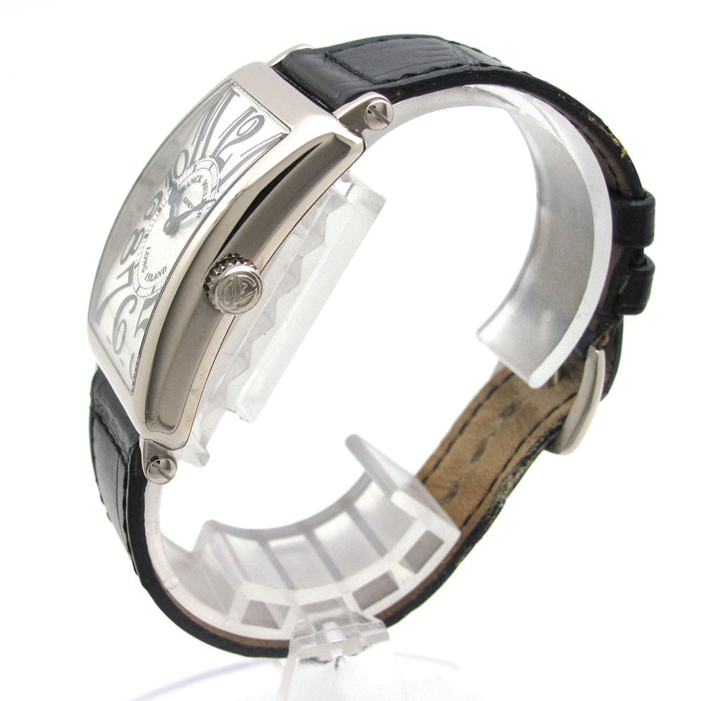 FRANCK MULLER フランクミュラー 腕時計 ロングアイランド 952QZ WG シルバー文字盤 クォーツ 美品