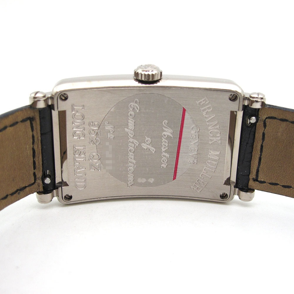 FRANCK MULLER フランクミュラー 腕時計 ロングアイランド 952QZ WG シルバー文字盤 クォーツ 美品