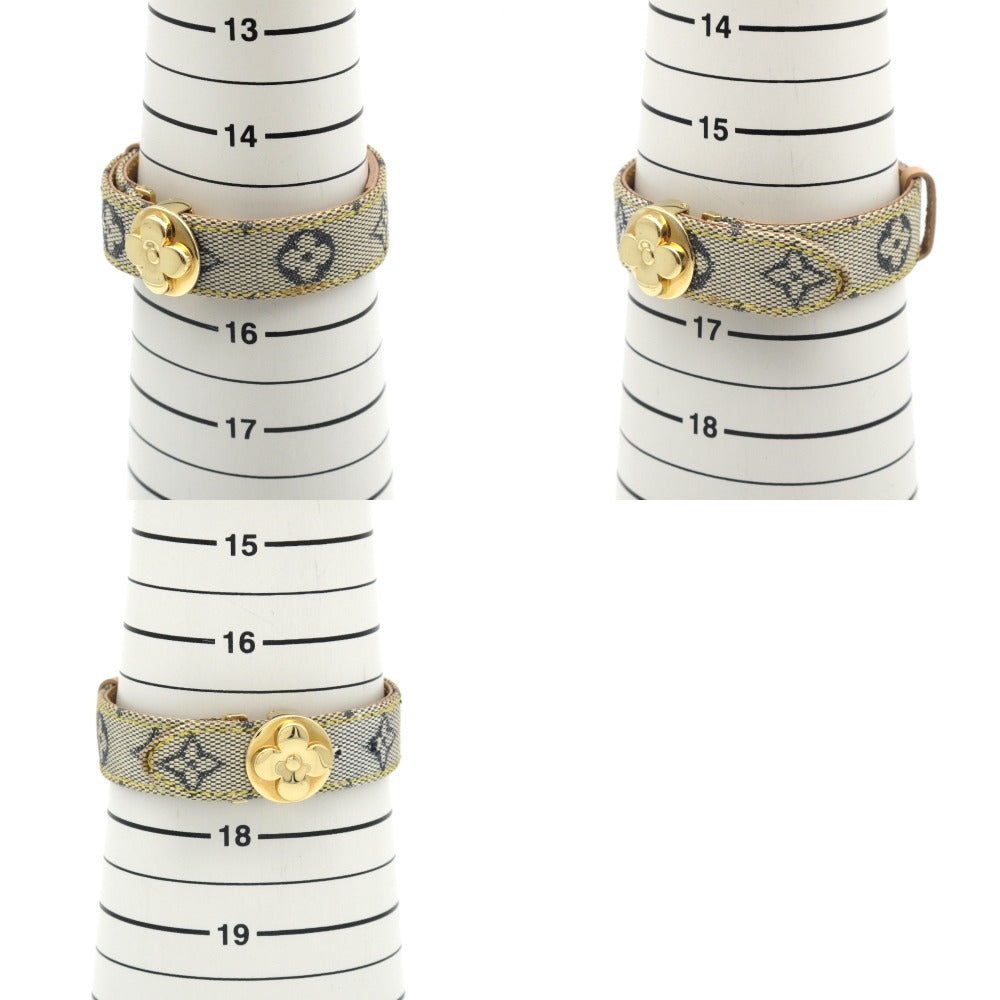 LOUIS VUITTON ルイ・ヴィトン ブレスレット ブラスレ ヴ― グッドラックブレス バングル アクセサリー キャンバス レザー レディース モノグラム ミニ M64540