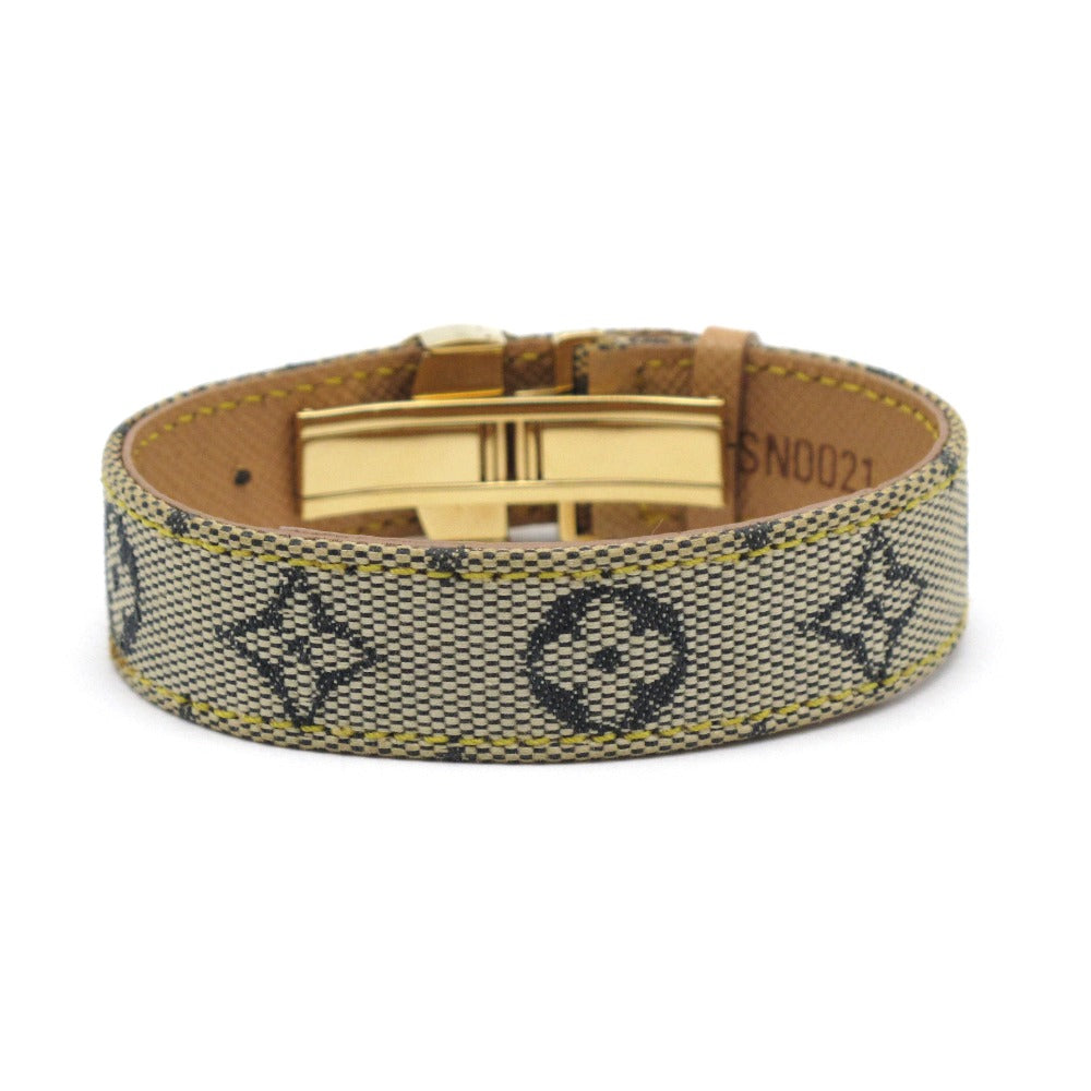 LOUIS VUITTON ルイ・ヴィトン ブレスレット ブラスレ ヴ― グッドラックブレス バングル アクセサリー キャンバス レザー レディース モノグラム ミニ M64540