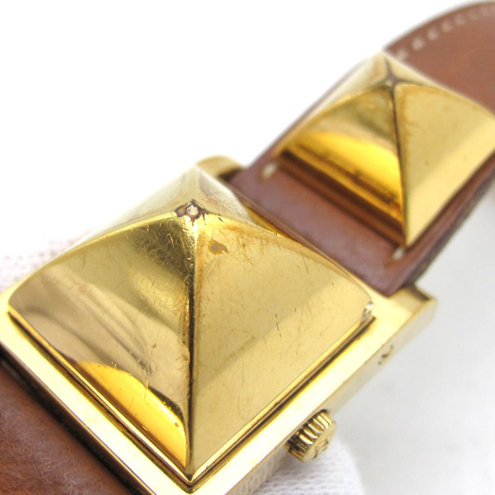 HERMES エルメス 腕時計 メドール クォーツ レディース