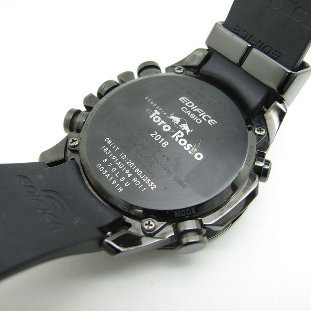 CASIO カシオ 腕時計 EDIFICE エディフィス スクーデリア トロ・ロッソ リミテッドエディション ECB-800 ソーラー 美品