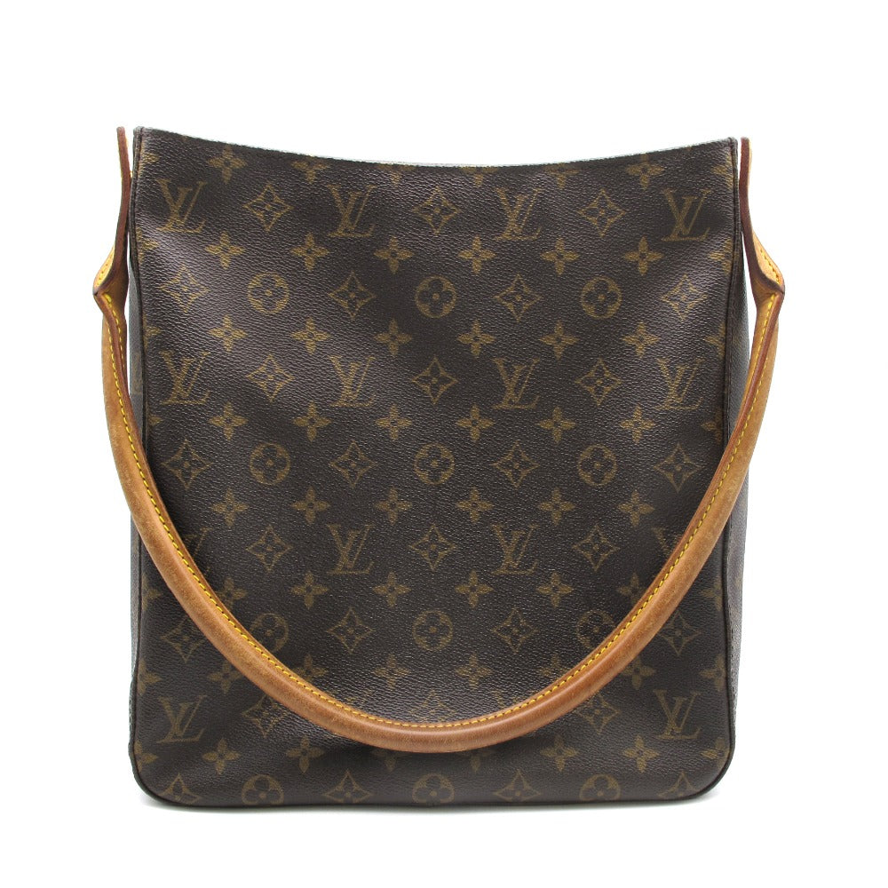 LOUIS VUITTON ルイ・ヴィトン ルーピングGM モノグラム M51145 ショルダーバッグ ワンショルダー 肩掛け PVC レザー ブラウン レディース