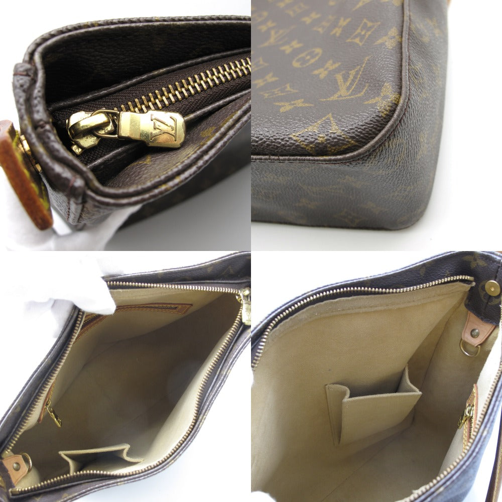 LOUIS VUITTON ルイ・ヴィトン ルーピングGM モノグラム M51145 ショルダーバッグ ワンショルダー 肩掛け PVC レザー ブラウン レディース