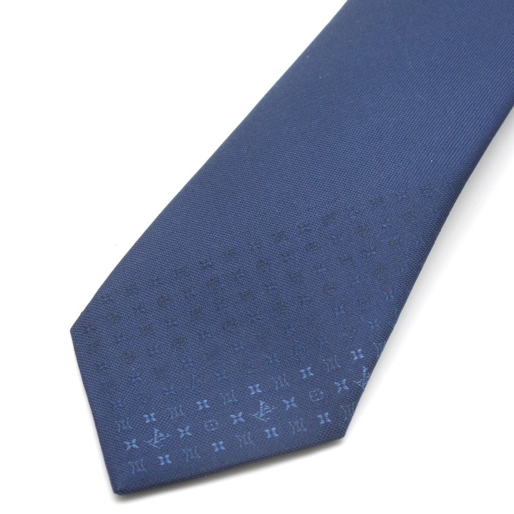 LOUIS VUITTON ルイ・ヴィトン ネクタイ クラヴァット モノグラムグラディエント7CM マリーヌ シルク ブルー メンズ M78765 長さ148cm 未使用品