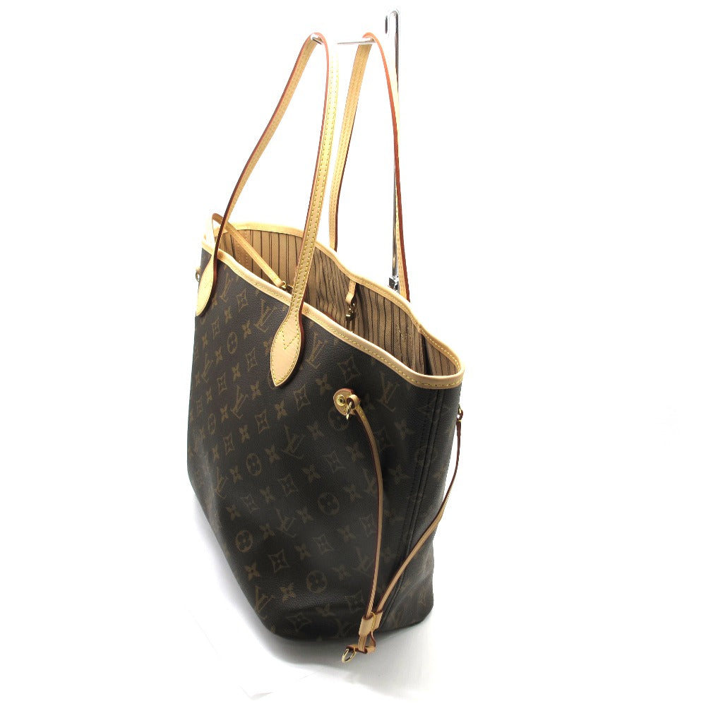 LOUIS VUITTON ルイ・ヴィトン トートバッグ ネヴァーフル MM ベージュ ショルダーバッグ ポーチ付き PVC レザー 箱付き モノグラム M40995 未使用品