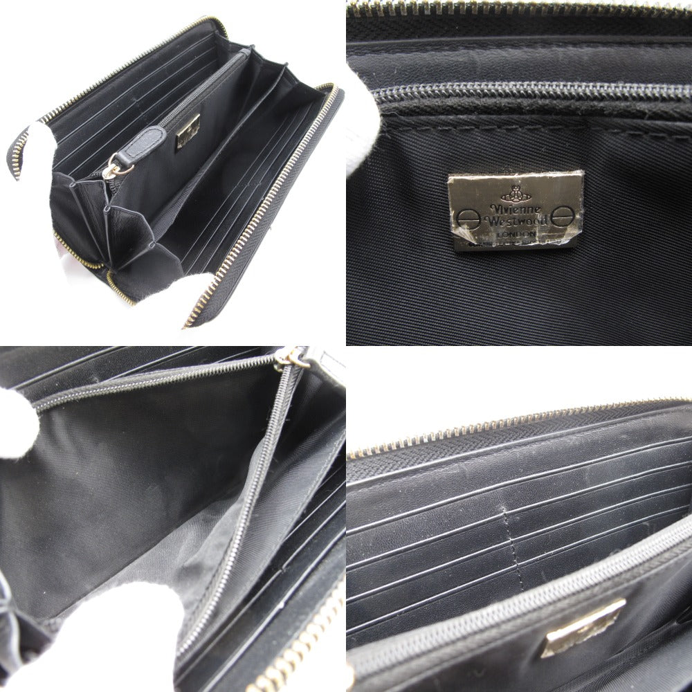 Vivienne Westwood ヴィヴィアン・ウエストウッド 長財布 ラウンドファスナー ジッピー ロングウォレット オーブ PVC レザー 55VV317 難あり