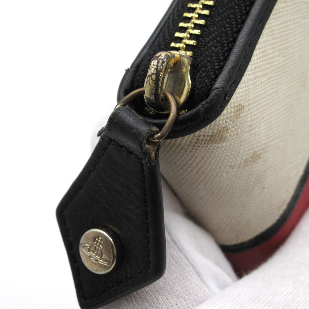 Vivienne Westwood ヴィヴィアン・ウエストウッド 長財布 ラウンドファスナー ジッピー ロングウォレット オーブ PVC レザー 55VV317 難あり