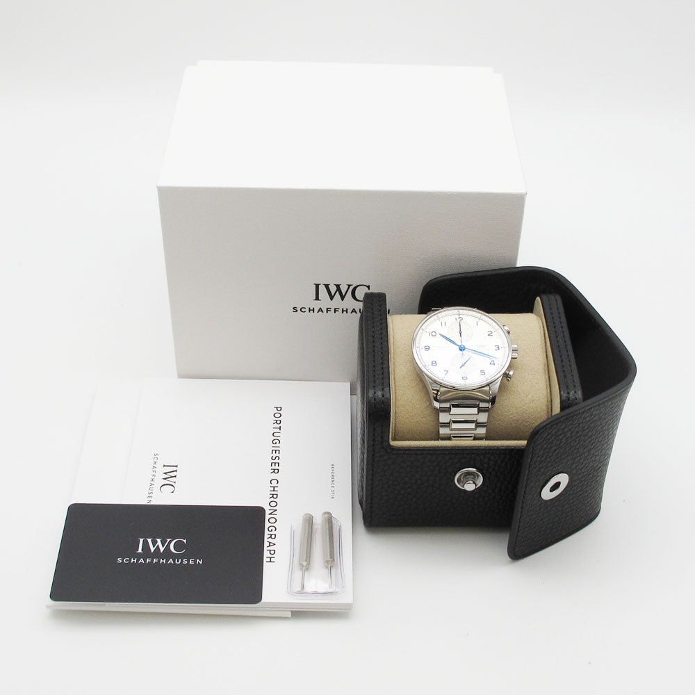 IWC SCHAFFHAUSEN アイダブリューシー シャフハウゼン 腕時計 ポルトギーゼ クロノグラフ IW371617 自動巻き PORTUGUESE 美品