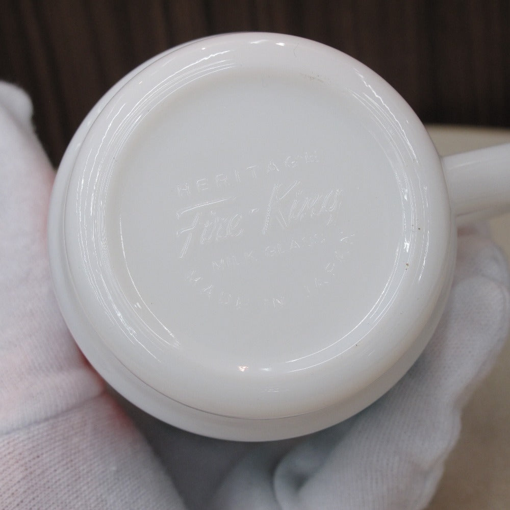 Fire-King ファイヤーキング マグカップ Stuckey's スタッキーズ スタッキングマグ アドマグ 復刻版 FK0912 SS001 ブルー 箱付き 食器 雑貨 コレクション 未使用品