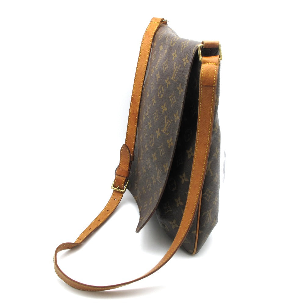 LOUIS VUITTON ルイ・ヴィトン ミュゼット モノグラム M51256 ショルダーバッグ 斜め掛け クロスボディ フラップ開閉 A4 PVC レザー