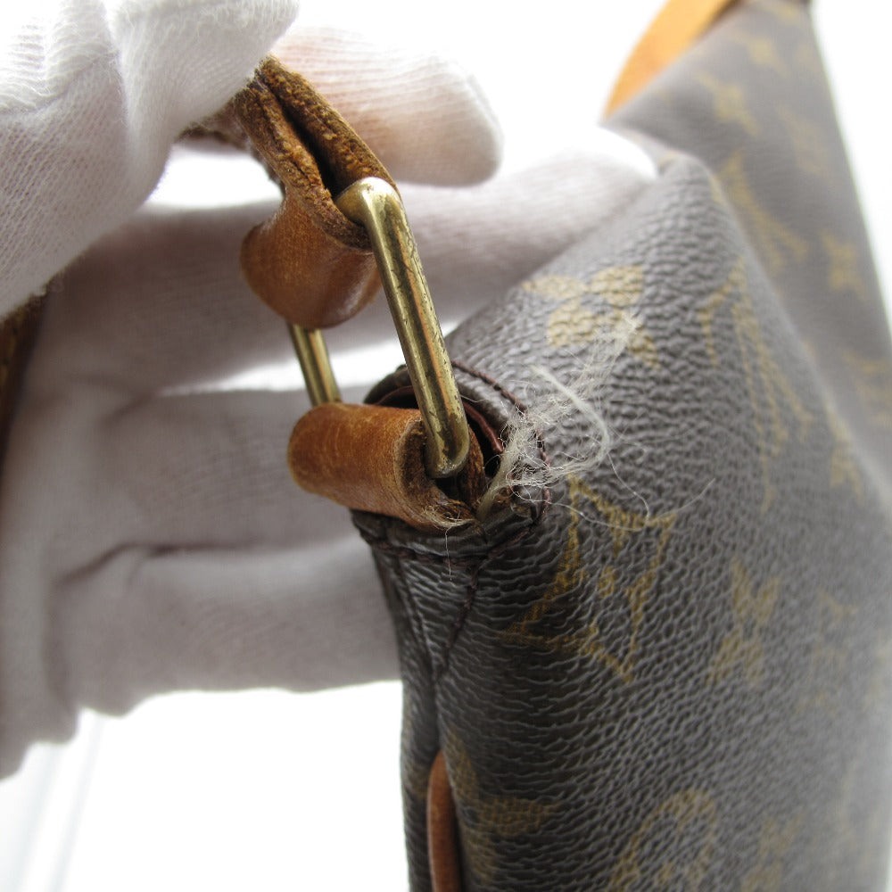 LOUIS VUITTON ルイ・ヴィトン ミュゼット モノグラム M51256 ショルダーバッグ 斜め掛け クロスボディ フラップ開閉 A4 PVC レザー