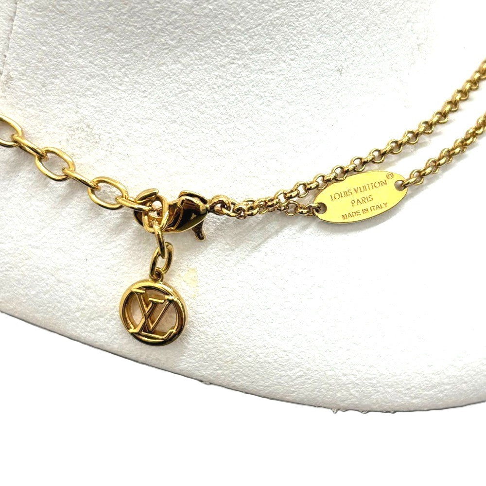 ルイヴィトン ネックレス･レディ LV M01845 モノグラム ゴールド チェーン メタル ブランドジュエリー アクセサリー レディース LOUIS VUITTON