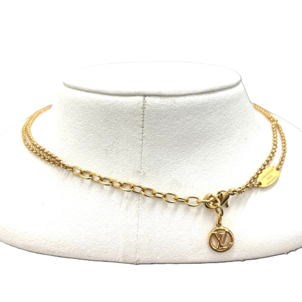 ルイヴィトン ネックレス･レディ LV M01845 モノグラム ゴールド チェーン メタル ブランドジュエリー アクセサリー レディース LOUIS VUITTON