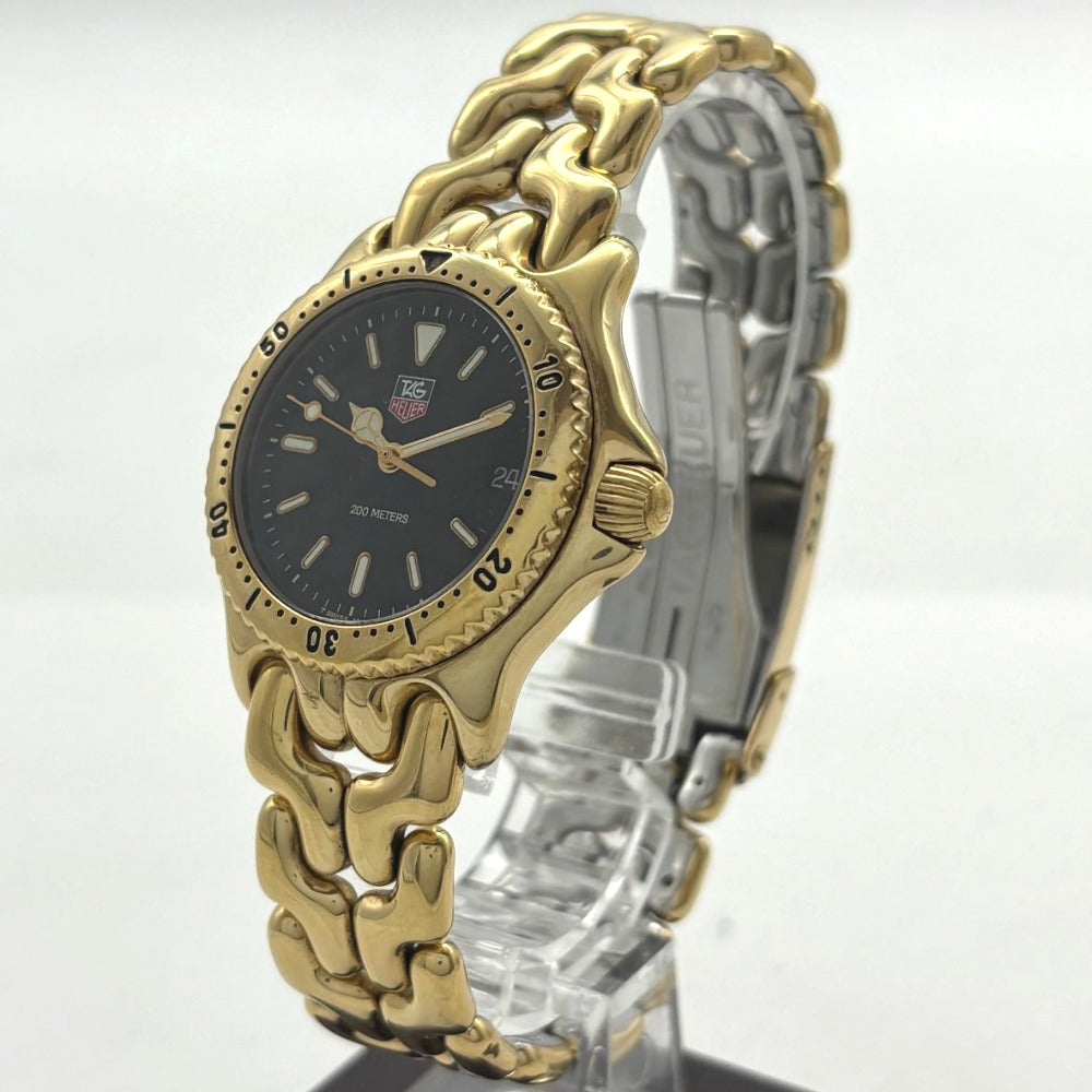 タグホイヤー S/el セル デイト S94.313M 34mm クォーツ ステンレス ゴールド 電池交換済 稼働品 メンズ TAG HEUER 腕時計