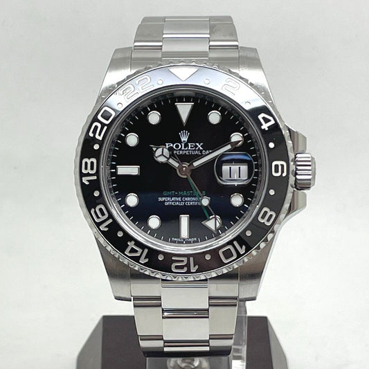 ROLEX ロレックス 腕時計 GMTマスター2 116710LN 黒ベゼル ランダム番 自動巻き 保証書2018年 GMT MASTER