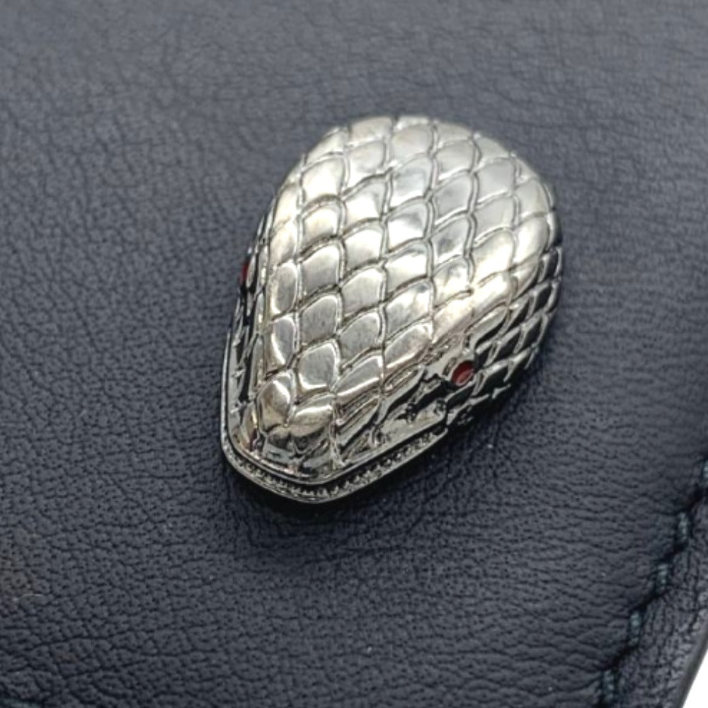 BVLGARI ブルガリ カードケース ブルガリ チェーン付きカードケース パスケース 蛇 ウィメンズ メンズ レディース ミニマリスト チェーン レザー