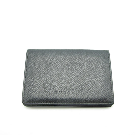 BVLGARI ブルガリ カードケース ブルガリ カードケース 二つ折り 名刺入れ ユニセックス メンズ レディース 濃紺 シンプル