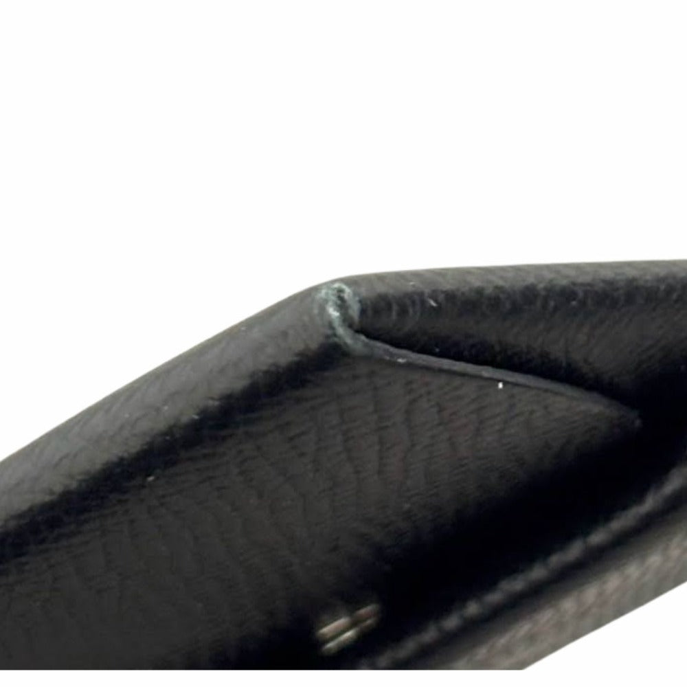 エルメス コインケース バスティア コインケース ヴォーエプソン Z刻印 レザー ブラック シルバー金具 ユニセックス 小銭入れ 財布 HERMES