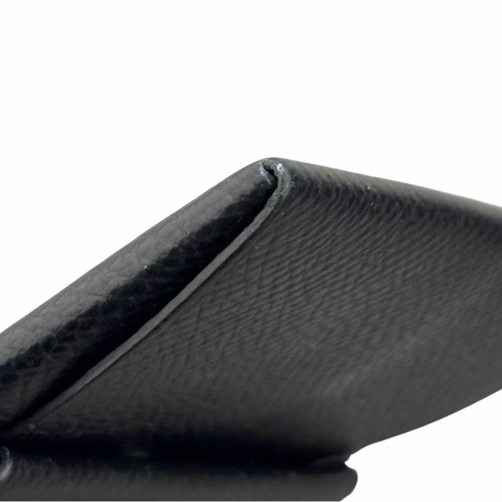 エルメス コインケース バスティア コインケース ヴォーエプソン Z刻印 レザー ブラック シルバー金具 ユニセックス 小銭入れ 財布 HERMES