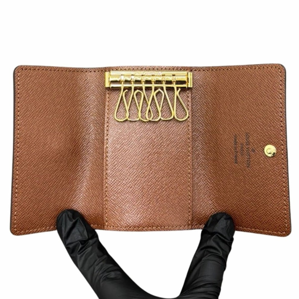 ルイ・ヴィトン キーケース M62630 ミュルティクレ6 RFID内蔵 キーケース PVC レザー ゴールド金具 ブラウン ユニセックス
