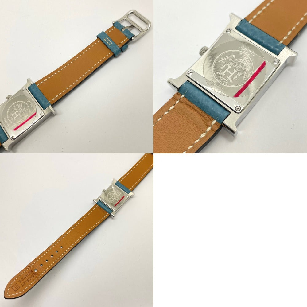HERMES エルメス 腕時計 Hウォッチ Ref.HH1.210 ブルー文字盤