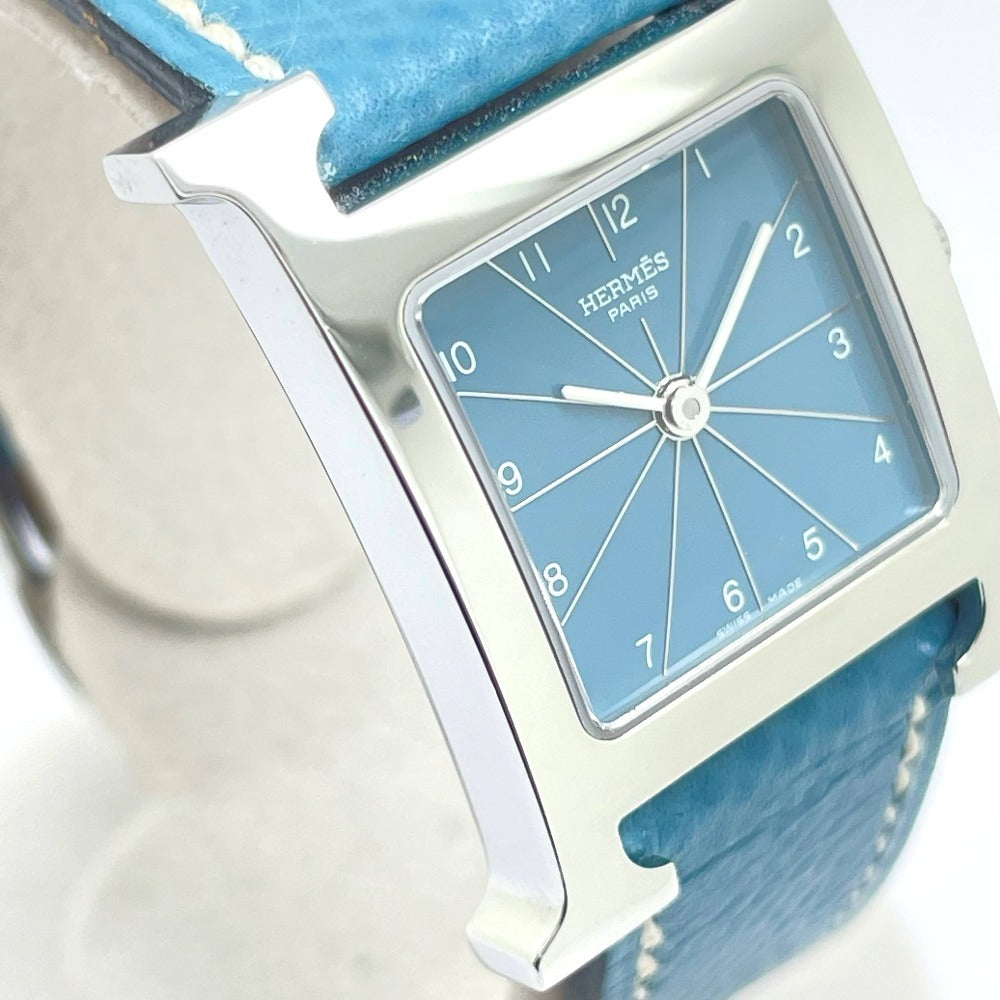 HERMES エルメス 腕時計 Hウォッチ Ref.HH1.210 ブルー文字盤