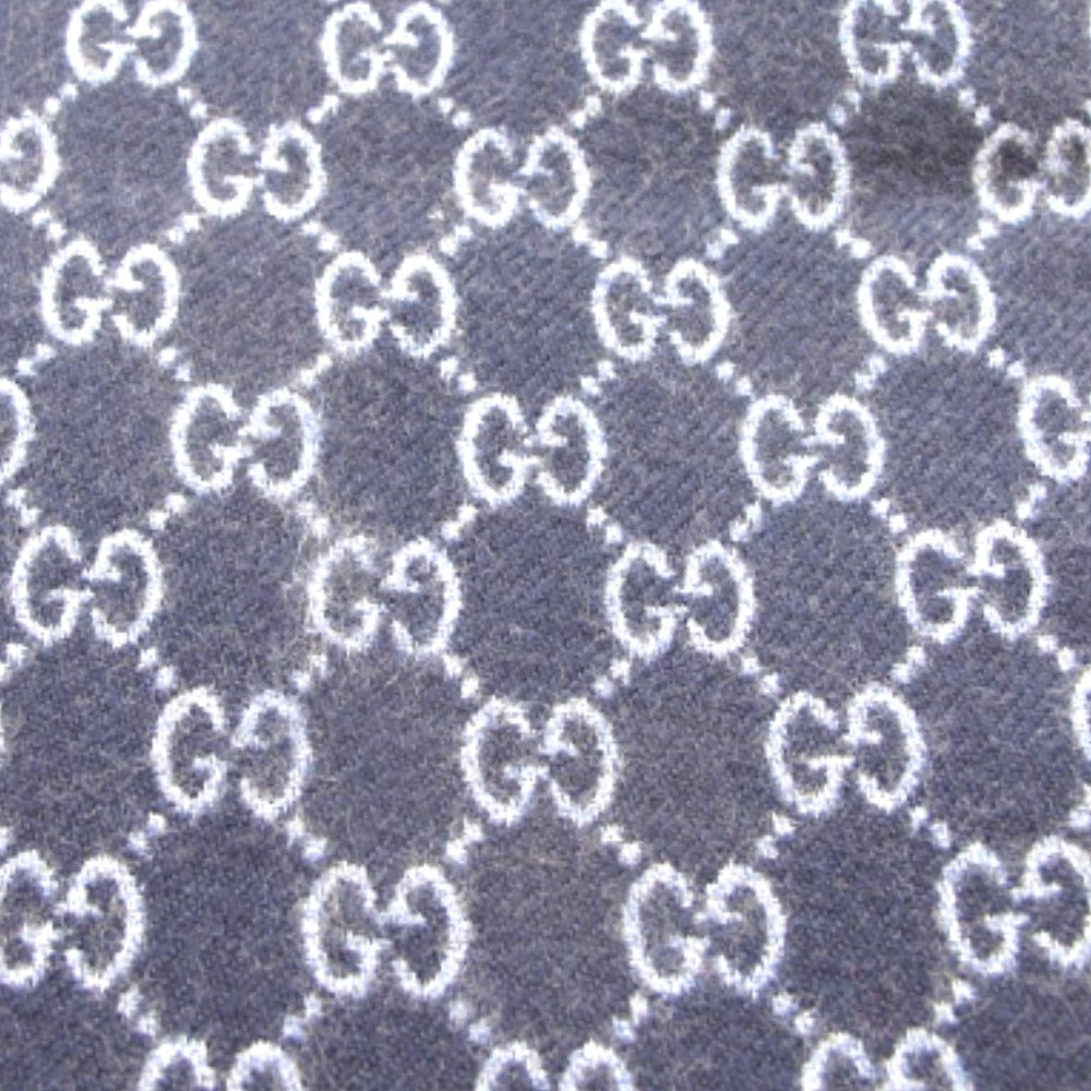 GUCCI グッチ マフラー グッチ 大判ストール マフラー ネイビー