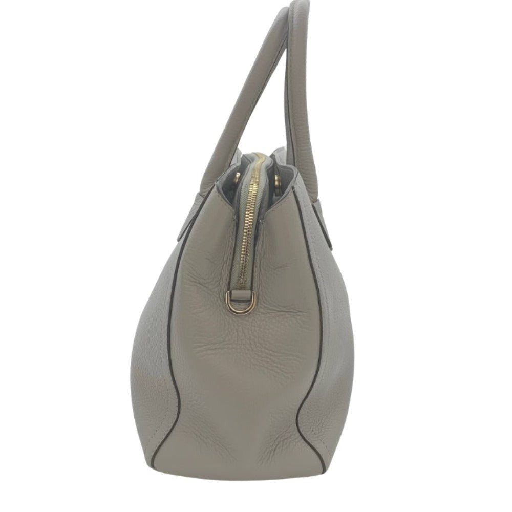 FURLA グレー ハンドバッグ ショルダーストラップ付き