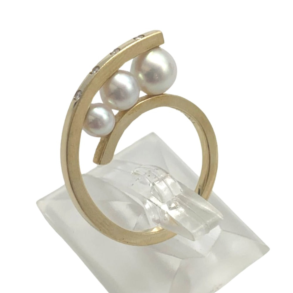 TASAKI K18YG アコヤ 真珠/パール リング 4.8-5.8mm デイ