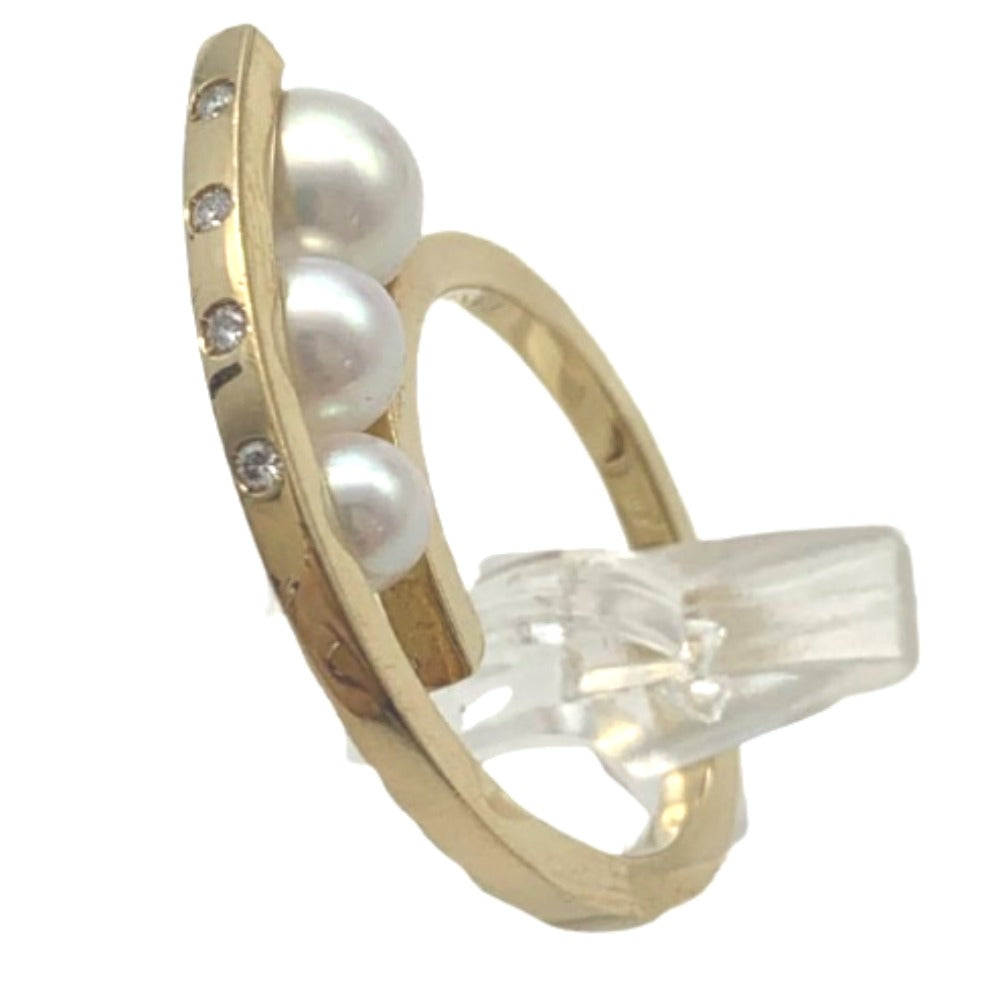 TASAKI K18YG アコヤ 真珠/パール リング 4.8-5.8mm デイ
