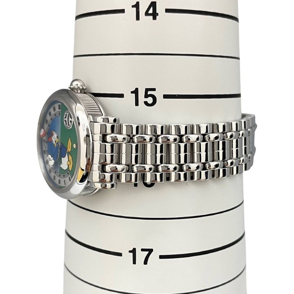 Gerald Genta (ジェラルドジェンタ) 腕時計 ドナルドダック G.3622 レトロファンタジー シェル文字盤 グリーン ブルー ステンレス 28mm クオーツ ユニセックス 【セレブール福井エルパプラス店】 Gerald Genta ジェラルドジェンタ 腕時計 ドナルドダック G.3622