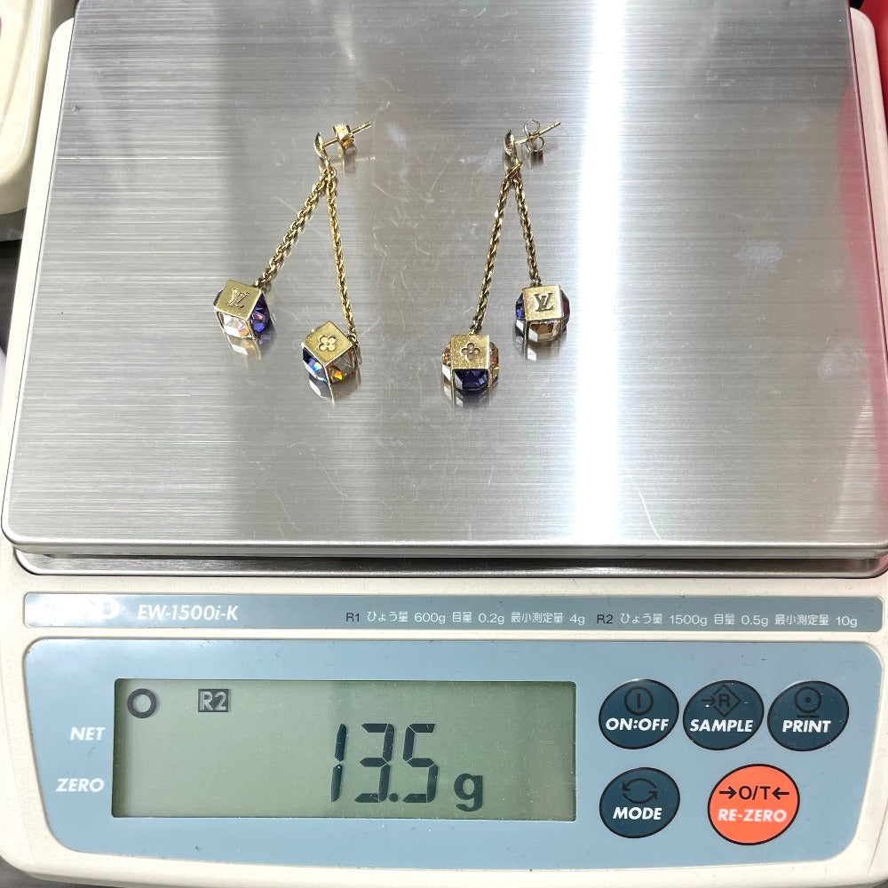 LOUIS VUITTON ルイ・ヴィトン ピアス M66059 LV ブークルドレイユ バンダン ギャンブル ゴールド メッキ GP キャッチ有り レディース