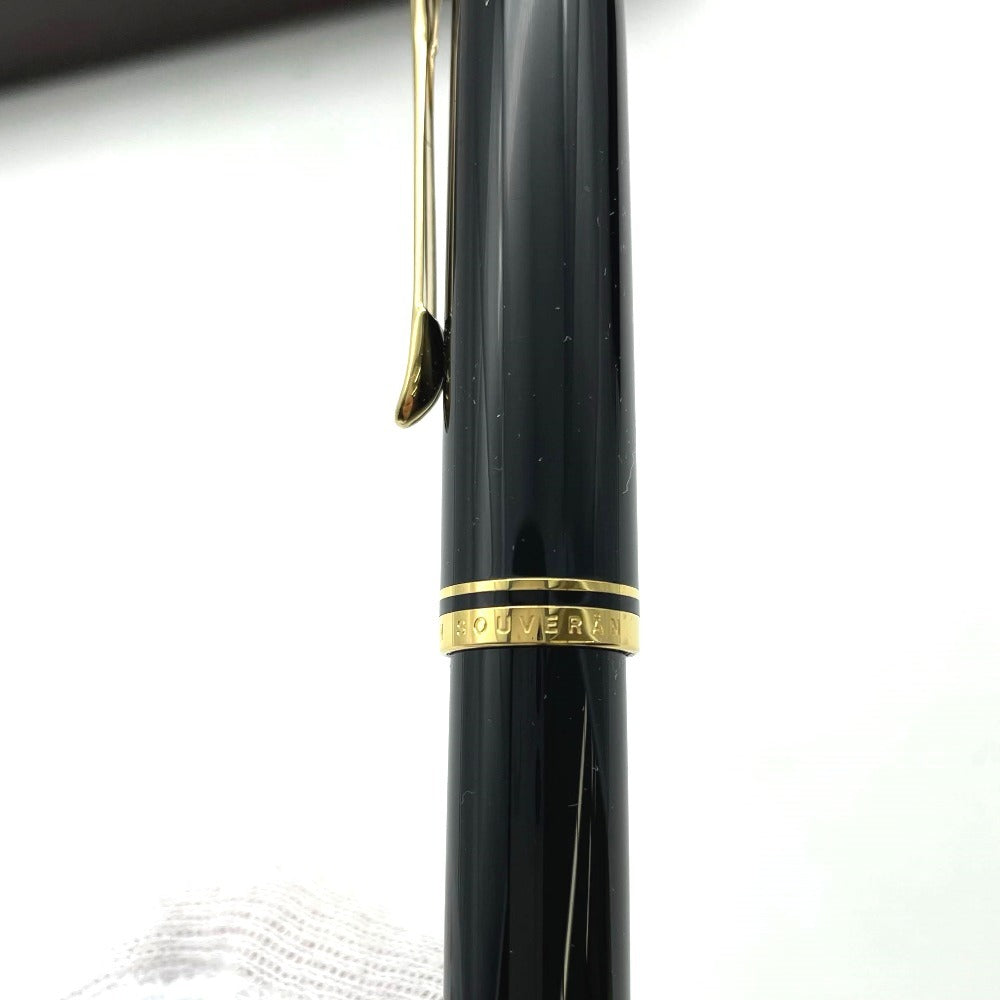 ペリカン 万年筆 M400 スーレーペン SOUVERAN ブラック×ゴールド K14ペン先 太さEF インクブルー  M400 Pelikan