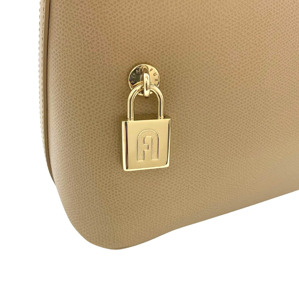 Furla フルラ ハンドバッグ パイパー レザー ミディアム ドーム レザー ベージュ ２Way WB01285ARE000