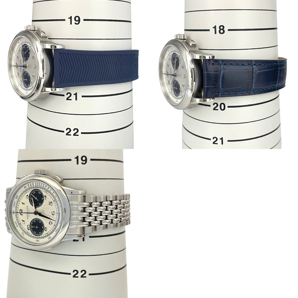 コーニッシュ Ref.954500 世界限定349本 39mm ヘリテージ クロノグラフ パロマ ビーチ 純正ラバー 革ベルト 専用メタルブレス付属 メカクオーツ CORNICHE 腕時計 メンズ