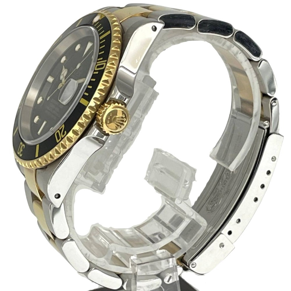 ロレックス 16613 後期バックル 保証書あり サブマリーナデイト K番