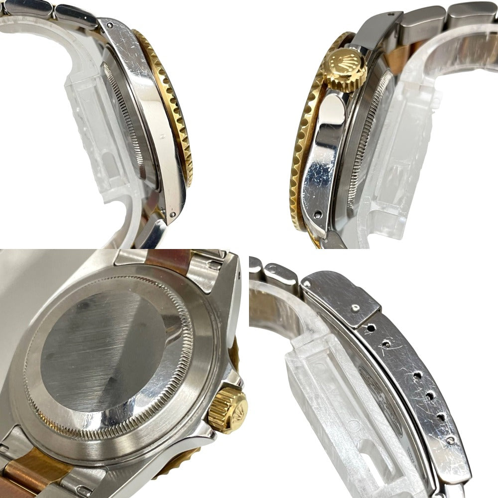 ロレックス 16613 後期バックル 保証書あり サブマリーナデイト K番 40mm ダイバーズ ステンレス K18 アルミベゼル 自動巻き メンズ SUBMARINER ROLEX 腕時計