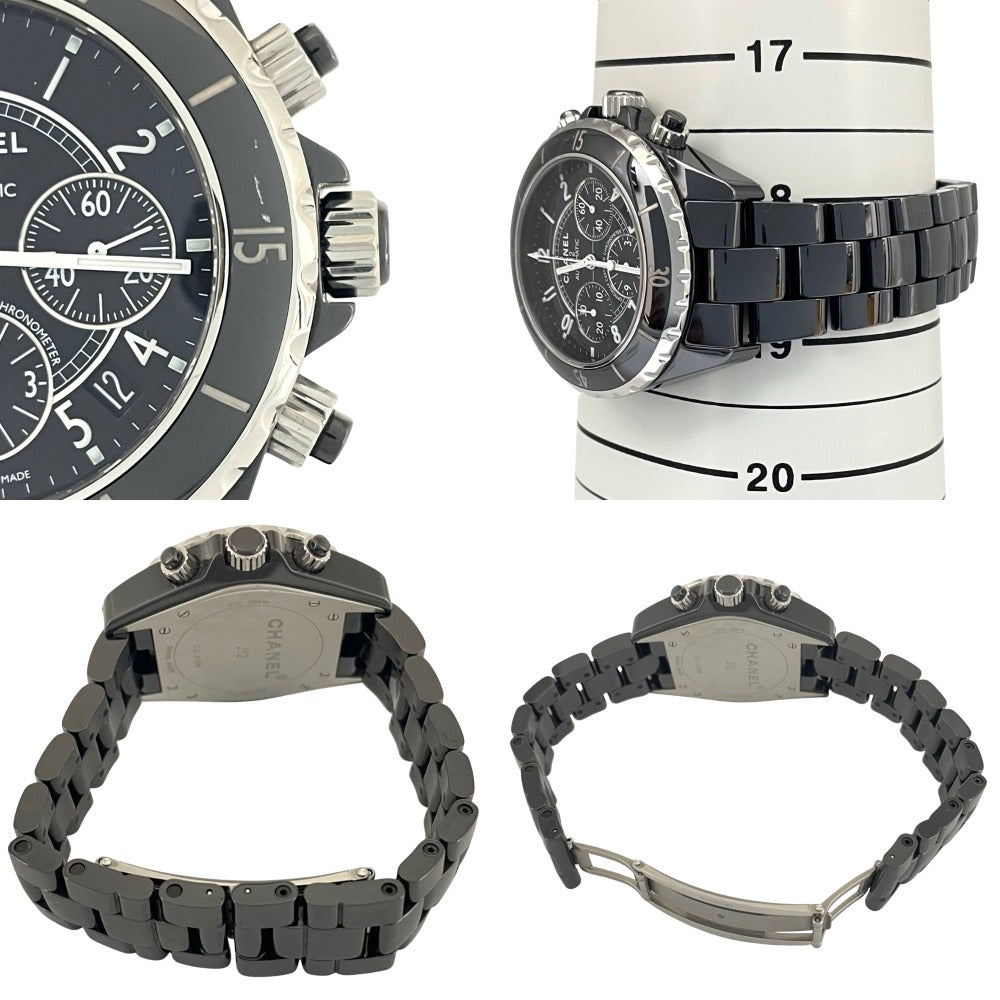 シャネル H0940 J12 クロノグラフ 41mm ブラックセラミック 自動巻き メンズ J12 CHANEL 腕時計
